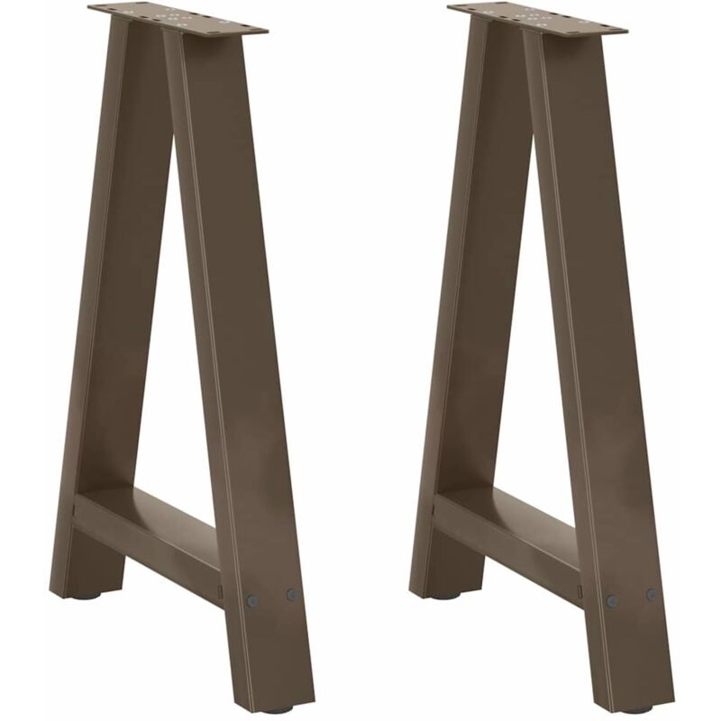 Dining Table Legs A-shaped 2 Pcs 50x(72-73) Cm Steel Vidaxl