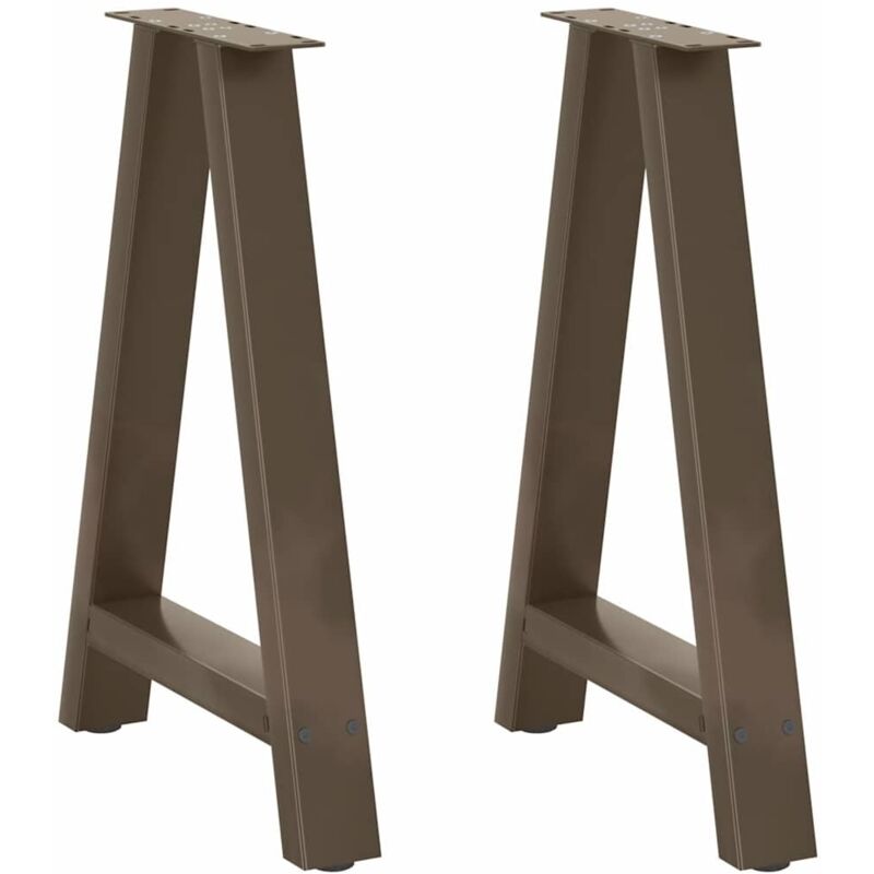 Dining Table Legs A-Shaped 2 pcs 60x(72-73) cm Steel Vidaxl