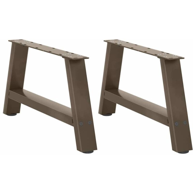 Coffee Table Legs A-Shaped 2 pcs 60x(30-31) cm Steel vidaXL