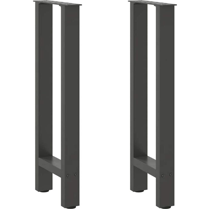 Console Table Legs Anthracite 2 pcs 28x(72-73) cm Steel vidaXL
