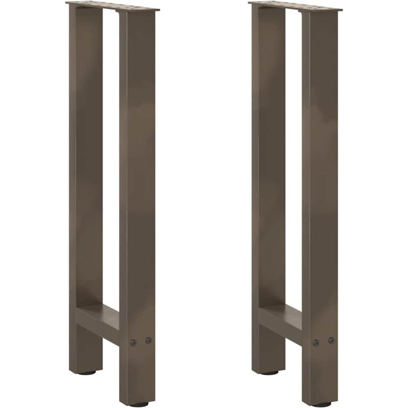 Console Table Legs Natural Steel 2 pcs 28x(72-73) cm Steel vidaXL