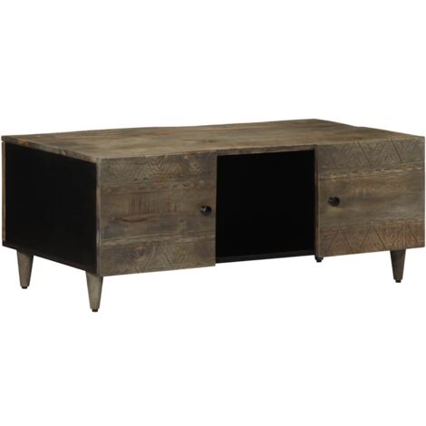 Coffee Table Light Grey 100x54x40 cm Solid Wood Mango vidaXL
