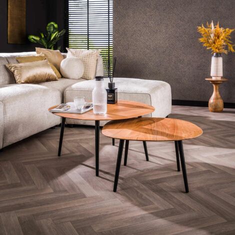 Coffee Table Rock Organic Doble set of 2