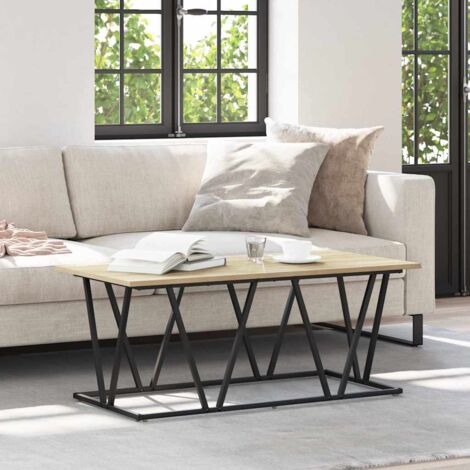 Coffee Table Sonoma oak 100 x 50 x 40 cm vidaXL