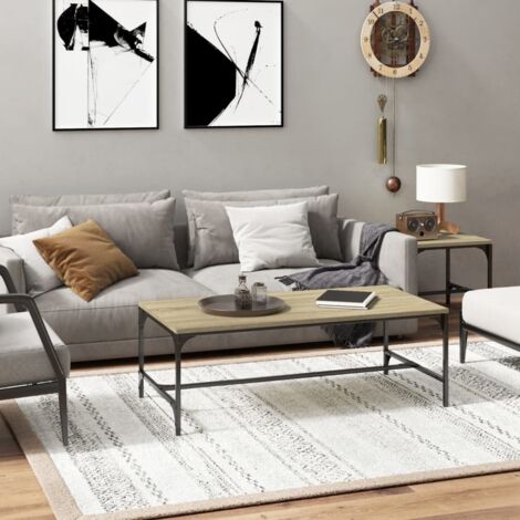 Coffee Table Sonoma Oak 100x50x35 cm Engineered Wood vidaXL