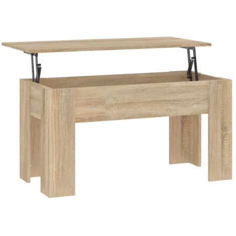 Coffee Table Sonoma Oak 101x49x52 cm Engineered Wood vidaXL