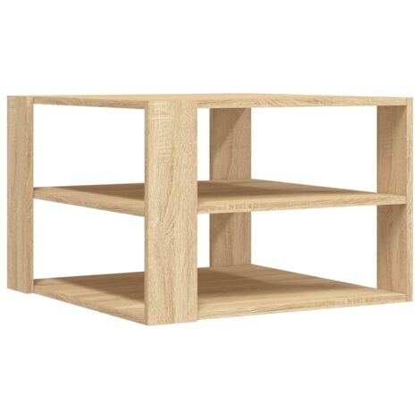 Coffee Table Sonoma Oak 59.5x59.5x40 cm Engineered Wood vidaXL