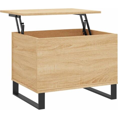 Coffee Table Sonoma Oak 60x44.5x45 cm Engineered Wood vidaXL