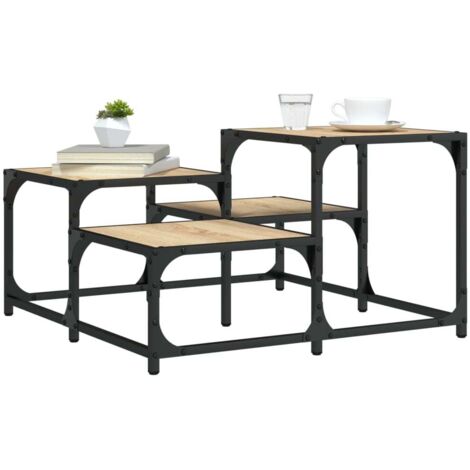 Coffee Table Sonoma Oak 68x68x40 cm Engineered Wood vidaXL