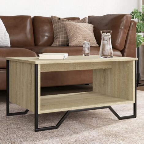 Coffee Table Sonoma Oak 75x51x40 cm Engineered Wood vidaXL