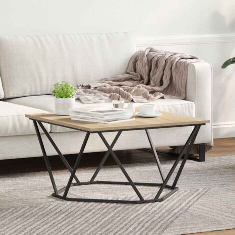 Coffee Table Sonoma oak 80 x 80 x 45 cm vidaXL