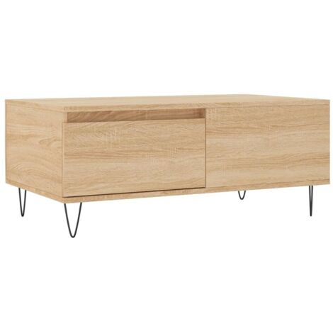 Coffee Table Sonoma Oak 90x50x36.5 cm Engineered Wood vidaXL