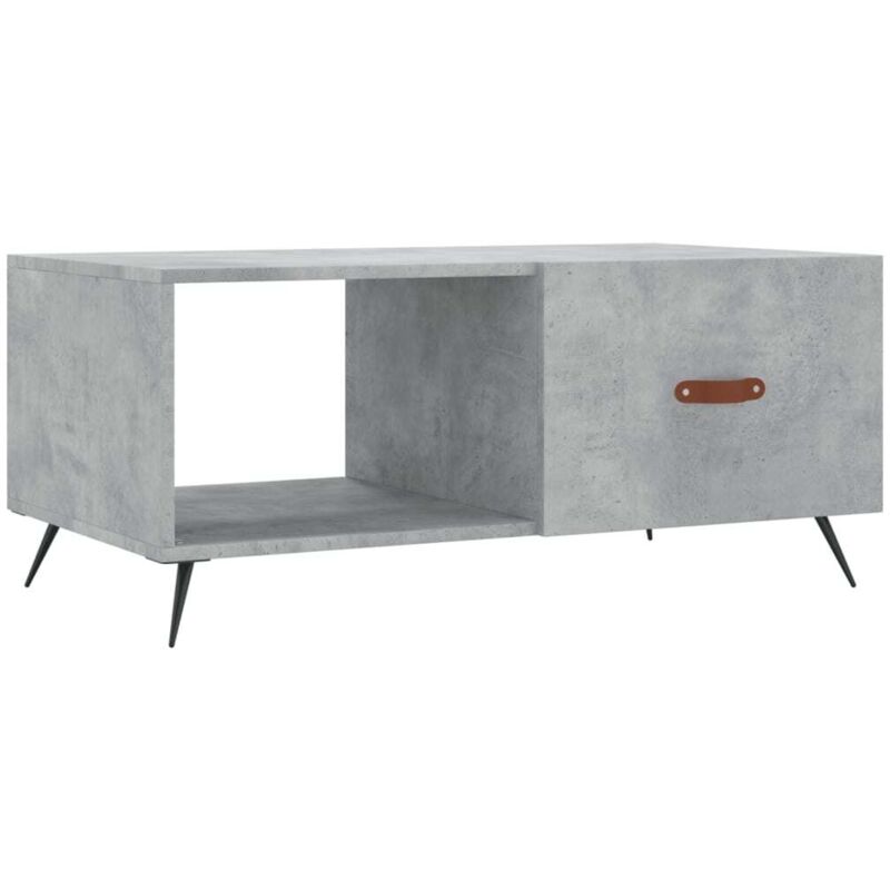 Coffee Table Concrete Grey 90x50x40 cm Engineered Wood Vidaxl Grey