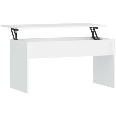Coffee Table White 102x50.5x52.5 cm Engineered Wood vidaXL