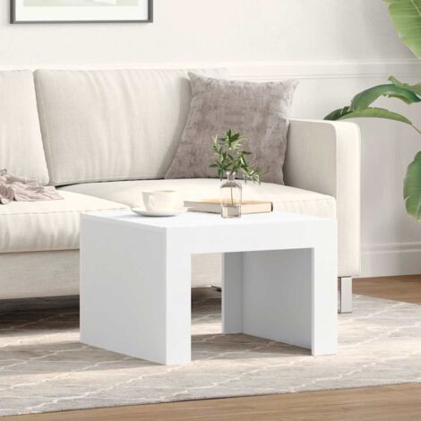 Coffee Table White 50x50x35 cm Engineered Wood vidaXL