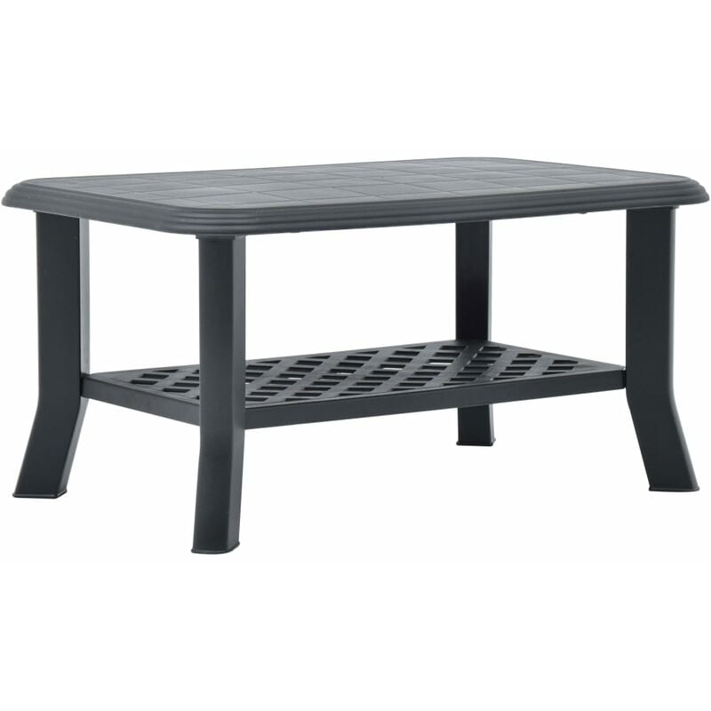 Coffee Table Anthracite 90x60x46 cm Plastic Vidaxl