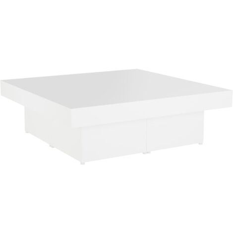 Coffee Table White 90x90x28 cm Engineered Wood vidaXL