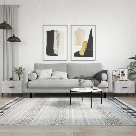 Coffee Tables 2 pcs Concrete Grey 50x50x40 cm Engineered Wood vidaXL