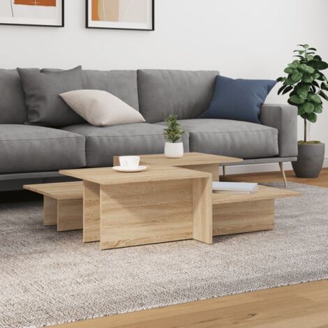 Coffee Tables 2 pcs Sonoma Oak Engineered Wood vidaXL