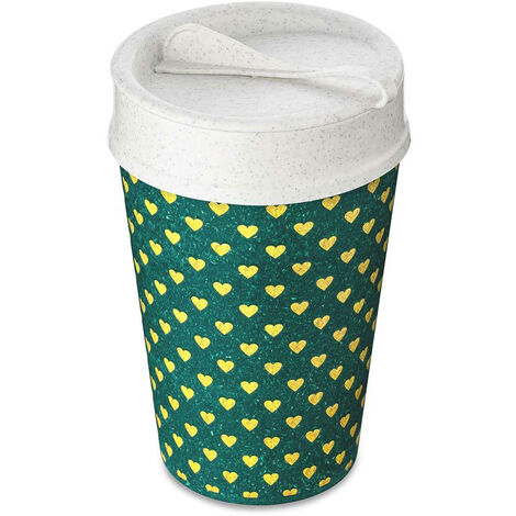 Coffee to go Becher ISO TO GO, 400 ml, geometrisches Muster, KOZIOL