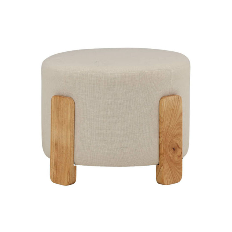 Coffey pouf ,repose-pieds Ø52,5cm marron.