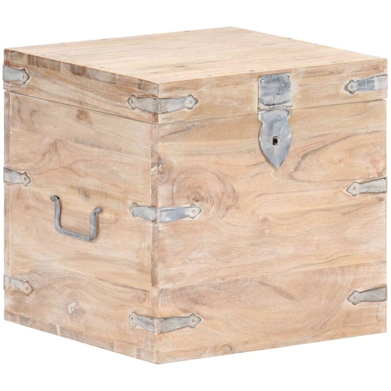 Coffre 40x40x40 cm Bois d'acacia solide