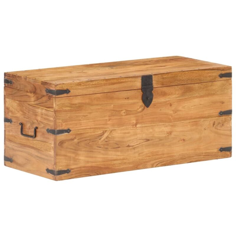 Coffre 90x40x40 cm Bois d'acacia solide Vidaxl