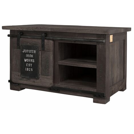 Coffre 76x51 Manguier laqué Gris RAILWAY 234 - gris