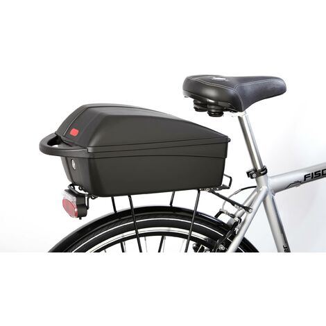 Coffre à bagages pour vélo, verrouillable, avec réflecteur FISCHER