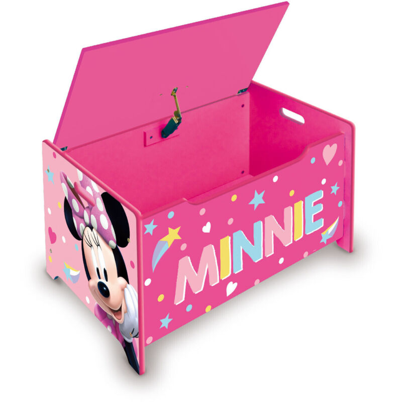 Coffre à Jouets en Bois Disney Minnie