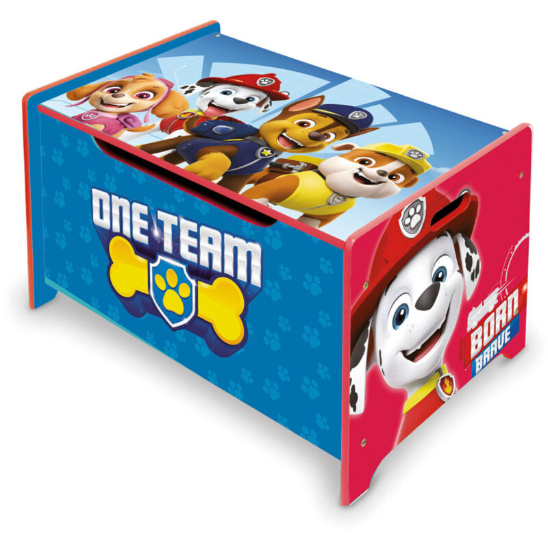 Coffre à Jouets en Bois Pat Patrouille -One Team-