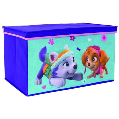 Les Tendances – Coffre à jouets pliable en tissu – Dimensions L 56,5 x P 36 x H 31 cm – Matière intissé et carton – Licence officielle Pat' Patrouille