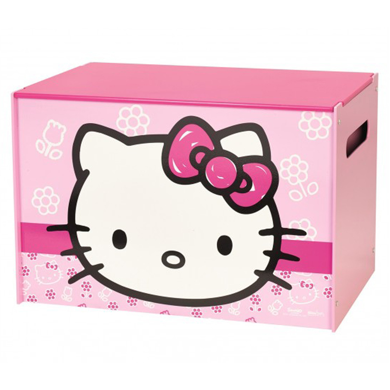  Coffre   Jouets enfant en bois  Hello  kitty  Dim 60 x 40 