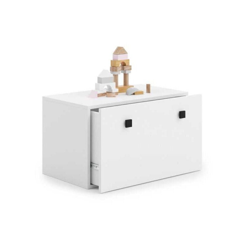 Coffre à jouets Inga - poignée blanche