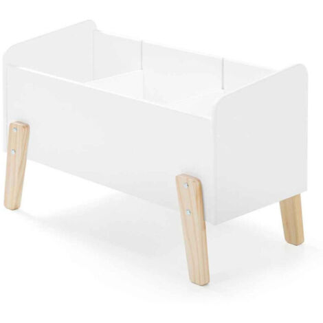 Coffre à Jouets "Kiddy" 80cm Blanc