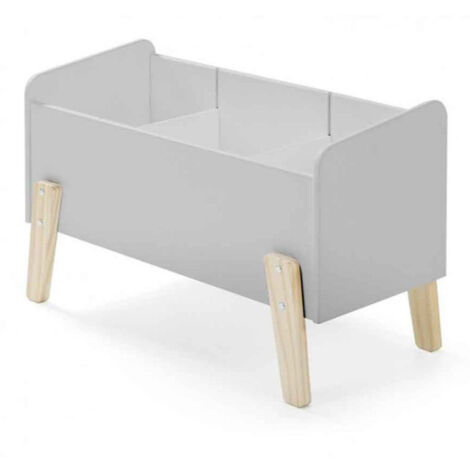 Coffre à Jouets "Kiddy" 80cm Gris