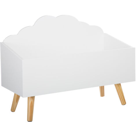 Coffre a jouets nuage - Blanc
