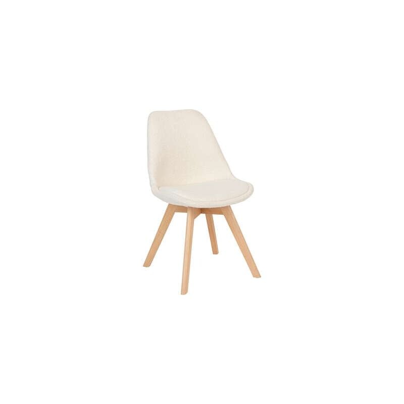 Chaise Baya Bouclette Blanche Atmosphera