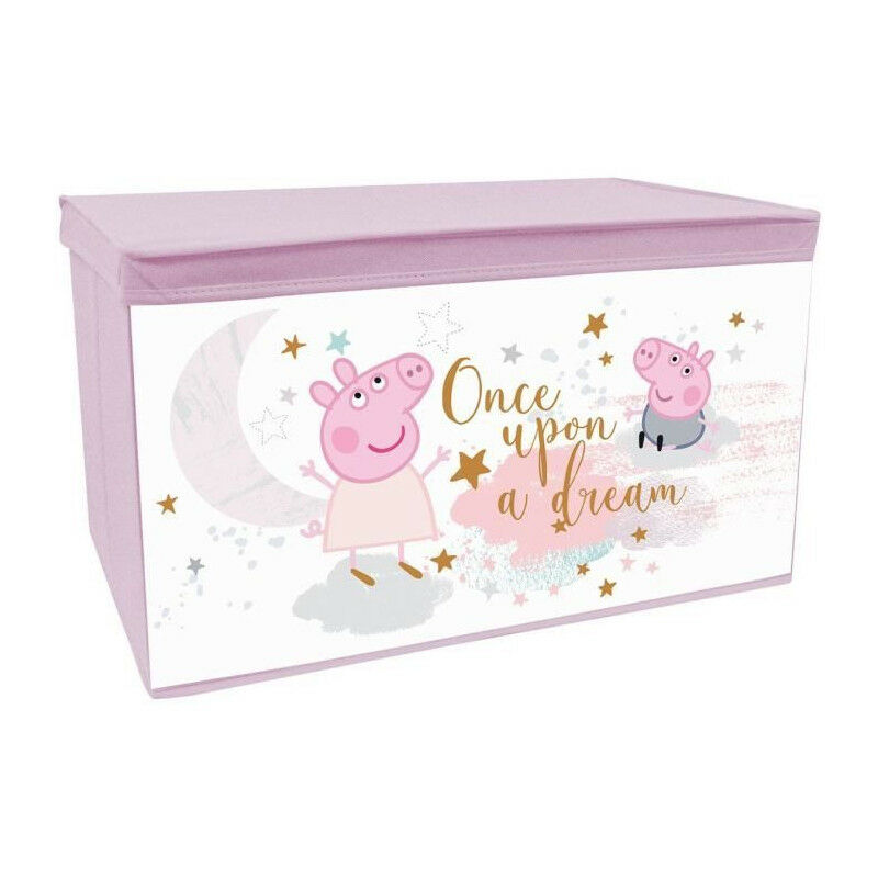 Cijep - fun house Peppa Pig Coffre a jouets - Pliable - 55,5 x 34,5 x 34 cm - Pour enfant