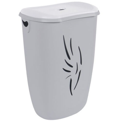Coffre à linge Flora 40l gris béton - EDA