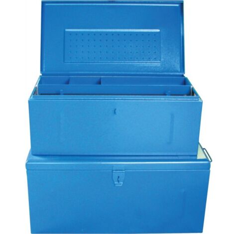 Coffre acier bleu 910x530x430mm (H)