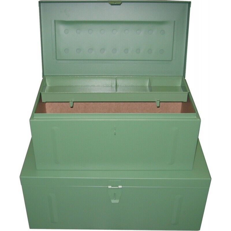 Coffre acier vert 910x530x430mm (H)