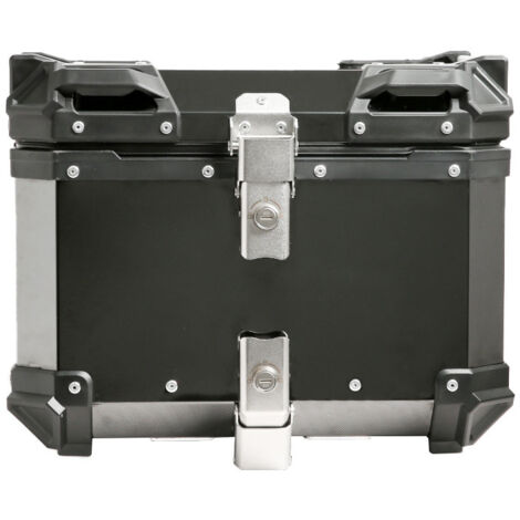 Coffre arrière de moto 45L finition miroir noir, coffre à bagages de rechange, coffre arrière de rangement pour scooter électrique