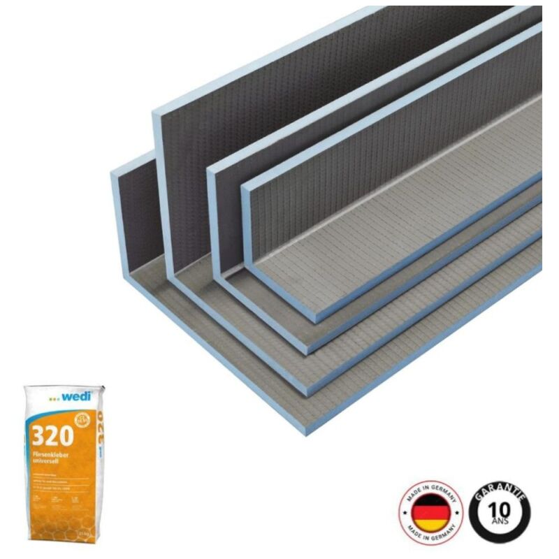 Wedi - Coffre d'habillage Mensolo l 250 x 30 x 30 + colle 320