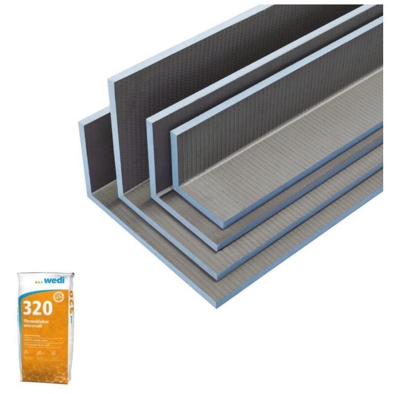 Wedi - Coffre d'habillage Mensolo l 260 x 20 x 20 + colle 320
