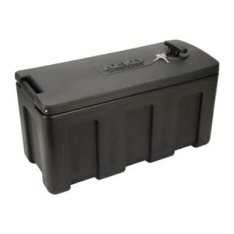 Coffre d'attelage étanche 445x145x220 mm – Rangement sécurisé pour outils – Installation facile sur remorque – Al-Ko