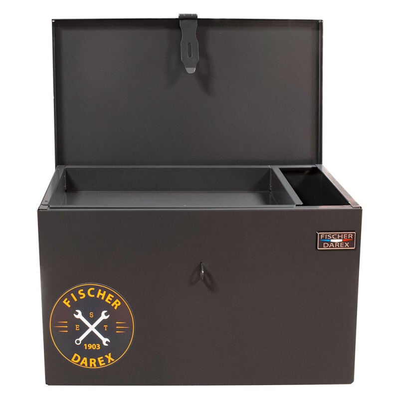 Fischer Darex - Coffre de chantier acier 55 x 30 x 30 cm