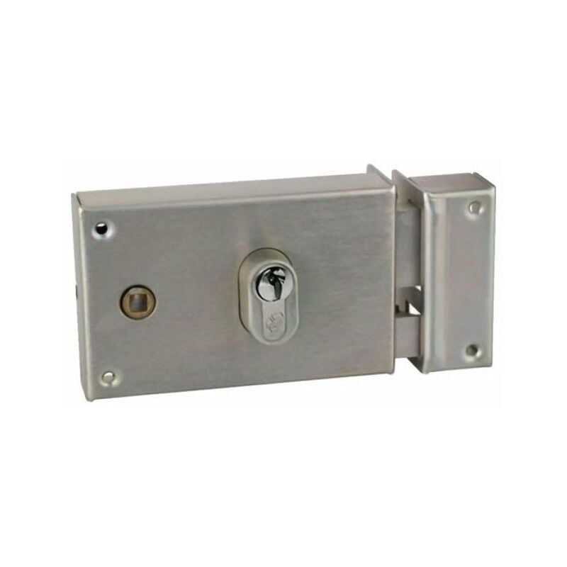 Serrure En Applique 7217 Pourcylindre Profil Europeen - Verticale - Fo Uillot - Gauche