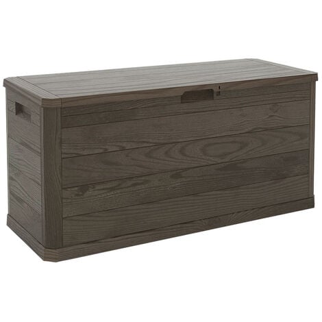 Coffre de jardin XXL WOODY aspect bois - 640L