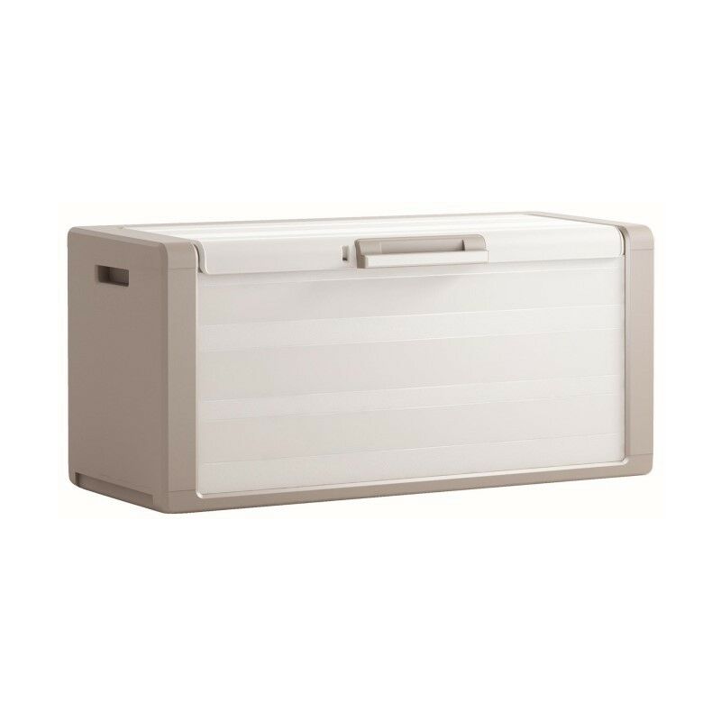 Coffre de jardin beige gulliver 118x49x h55 cm
